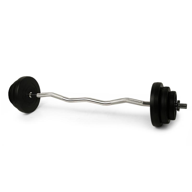 Klarfit DS1C50, EZ-tyč, lomená tyč, 25,5 kg, 8 závaží – Obrázok 4