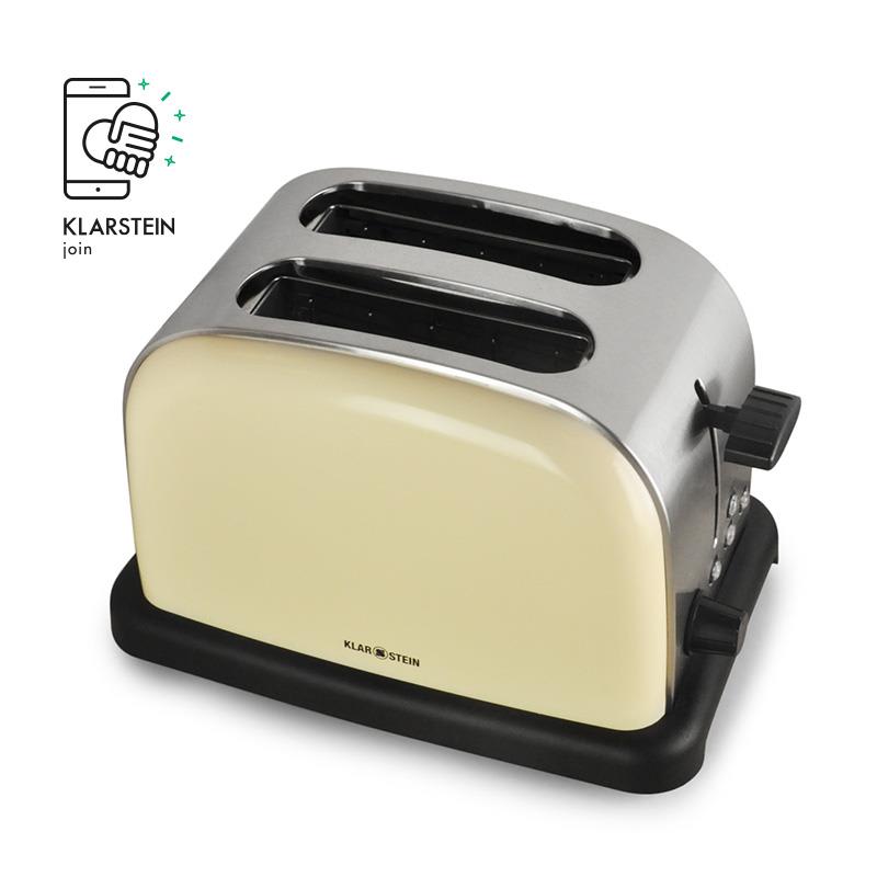 Klarstein TK-BT-318-C, Hriankovač, 1000 W, krémový – Obrázok 4
