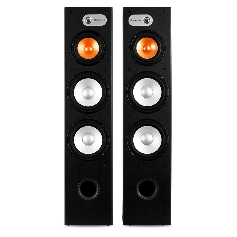 Skytronic SHFT655B pár HiFi stojanových reproduktorov 3-pásmových 500W max. – Obrázok 4