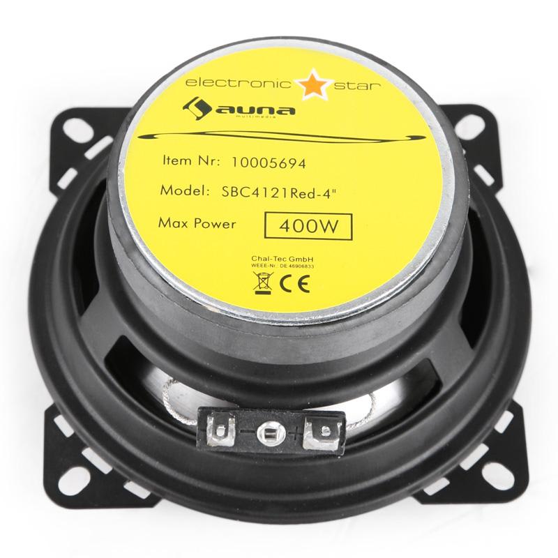 Auna Reproduktory do auta SBC-4121, 10 cm (4"), 800 W – Obrázok 2