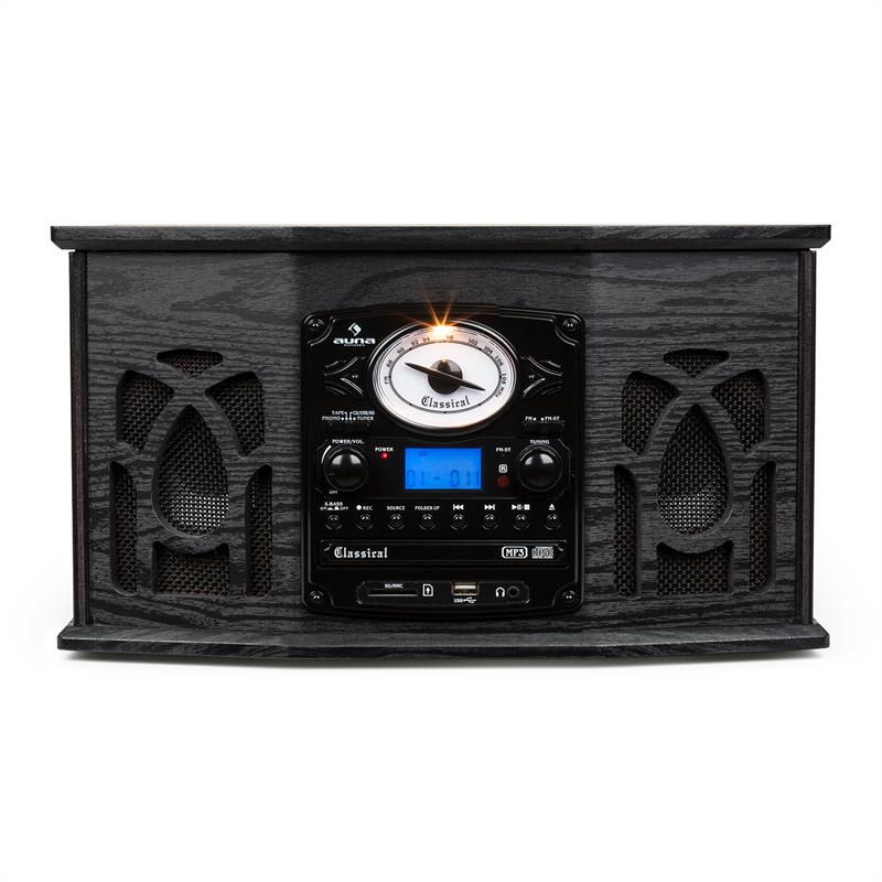 Stereo zariadenie Auna NR-620, stereo, MP3 záznam, čierne – Obrázok 2