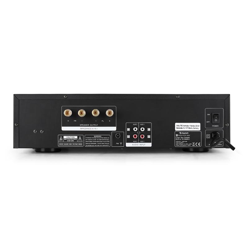 Auna Tube 65 elektrónkový hi-fi zosilňovač, MP3, USB, 600 W – Obrázok 3