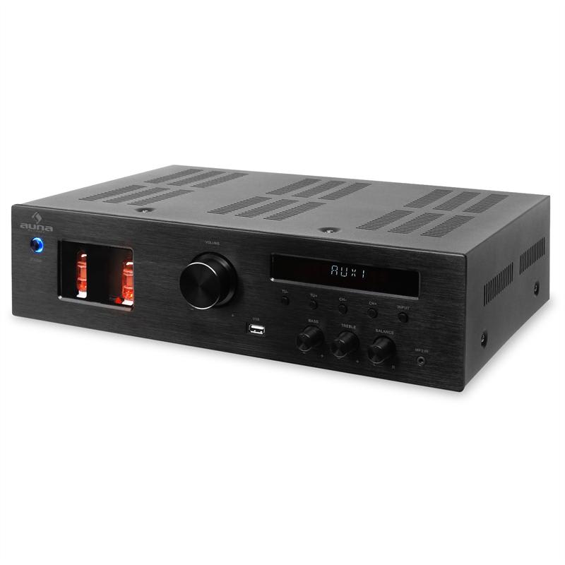 Auna Tube 65 elektrónkový hi-fi zosilňovač, MP3, USB, 600 W – Obrázok 4