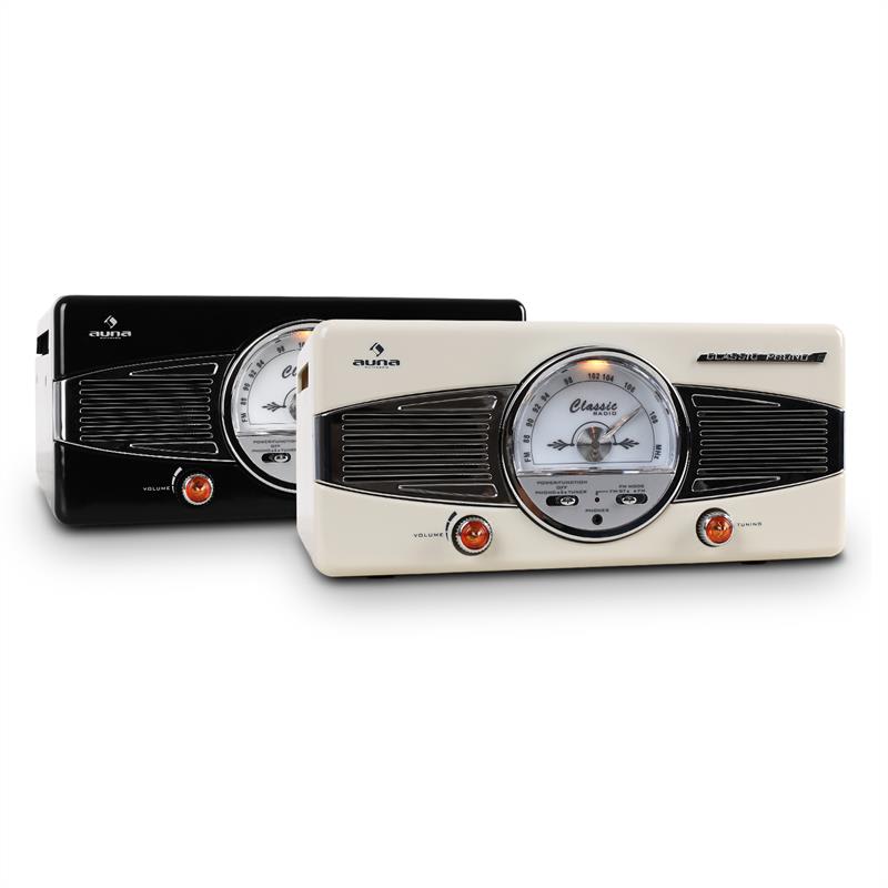Auna MG-TT-82B gramofón, FM, 50. roky, retro, čierny – Obrázok 4