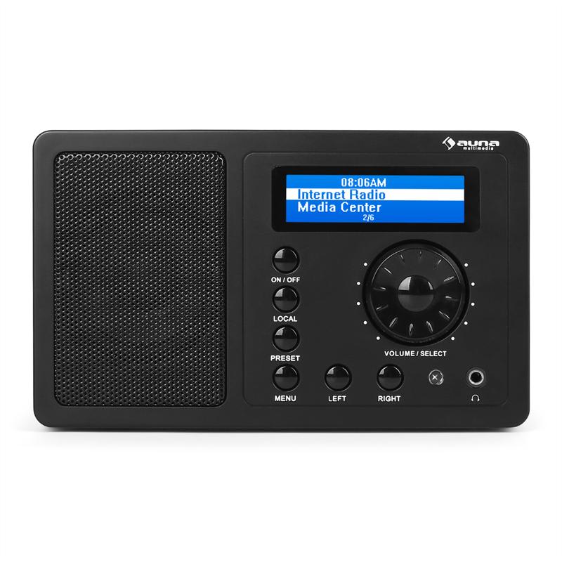 Auna IR-130 internetové rádio, WLAN, čierne, streaming