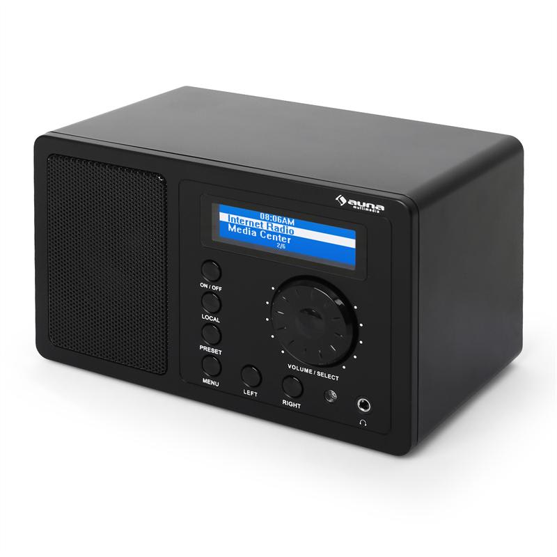 Auna IR-130 internetové rádio, WLAN, čierne, streaming – Obrázok 4