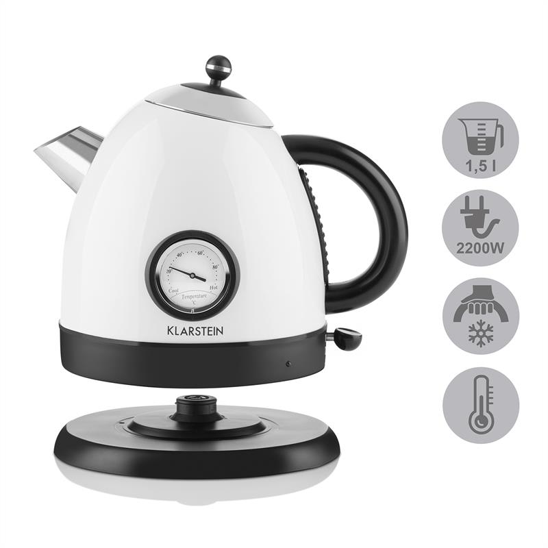Klarstein TK7-Aquavita-White, biela, 1,5 l 2200 W – Obrázok 2
