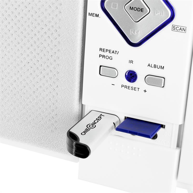OneConcept V-12-BT bluetooth stereosystém s FM, USB, SD, AUX – Obrázok 4