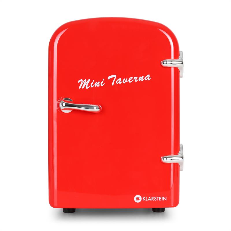 Klarstein Mini Taverna, chladnička, 4 l, červená – Obrázok 3