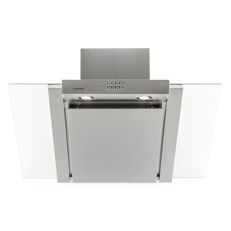 Klarstein RGL90WS, 90 cm, nerezová oceľ,komínový digestor – Obrázok 2