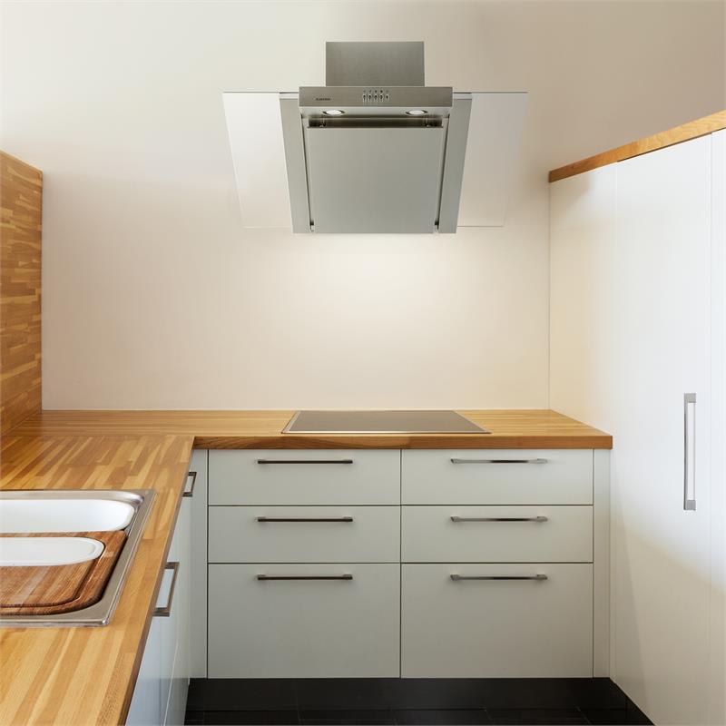 Klarstein RGL90WS, 90 cm, nerezová oceľ,komínový digestor – Obrázok 3