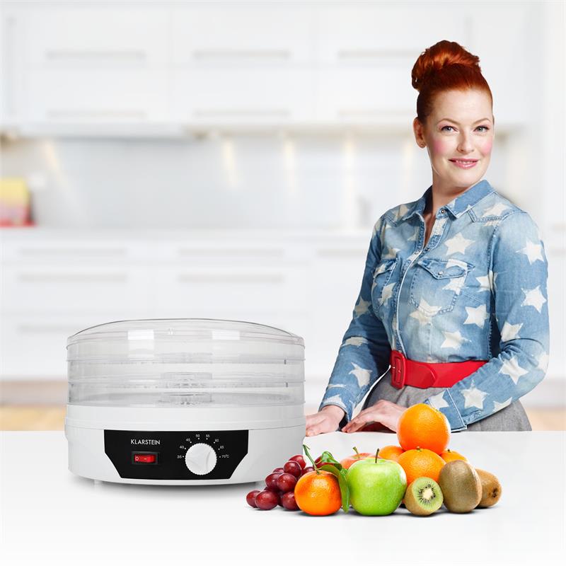 Klarstein TK19-SUNFRUIT-W, biela farba, sušička, 260 W