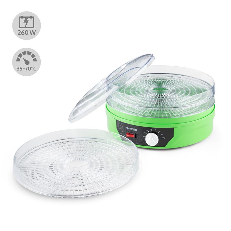 Klarstein TK19-Sunfruit-G, zelená farba, sušička, 260 W – Obrázok 3