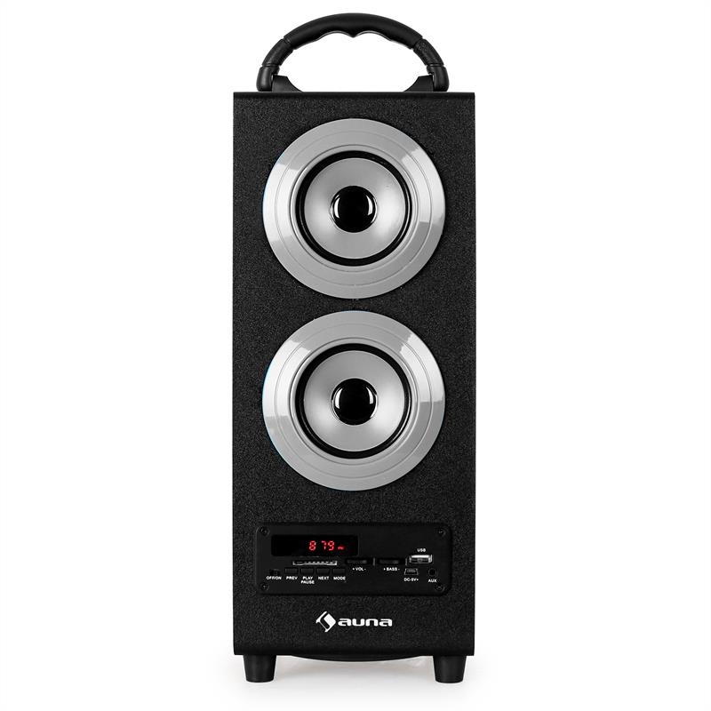 Auna Beachboy 2.1 reproduktor, strieborný, USB, SD