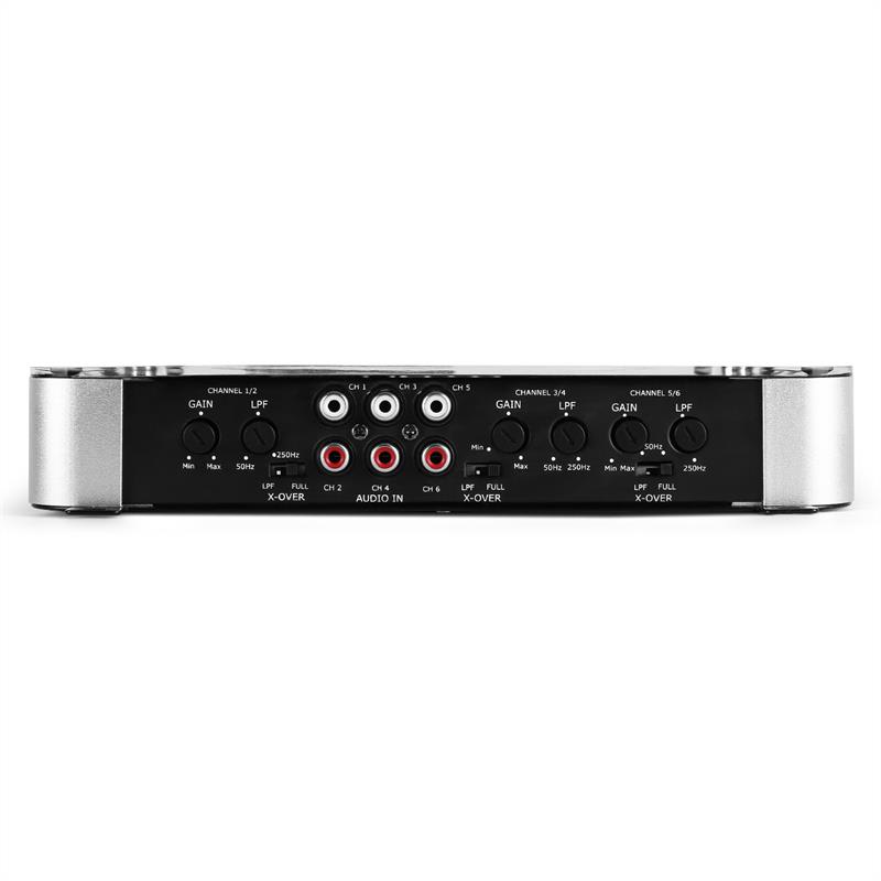 Auna Dark Star 6000, 600 W RMS, 6-kanálový koncový zosilňovač – Obrázok 2
