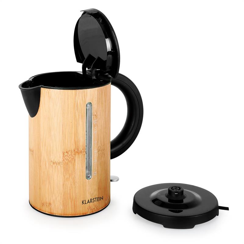 Klarstein Bamboo Garden varná kanvica, 2200 W, 1,7 l, bambus – Obrázok 4