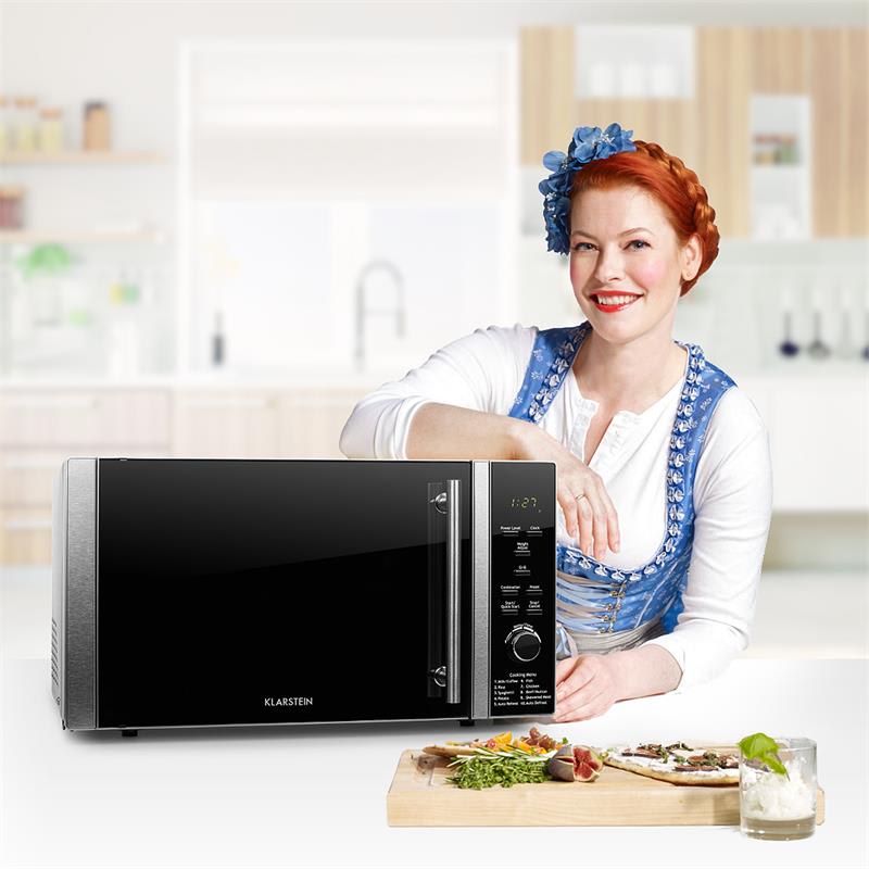 Klarstein Luminance Prime mikrovlnná rúra s grilom, 900W, 28 – Obrázok 2