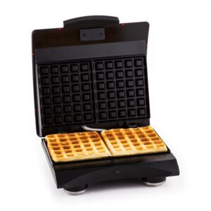 Klarstein Waffle Buddy Vaflovač 700 W 2 výhrevné plochy z nehrdzavejúcej ocele červená