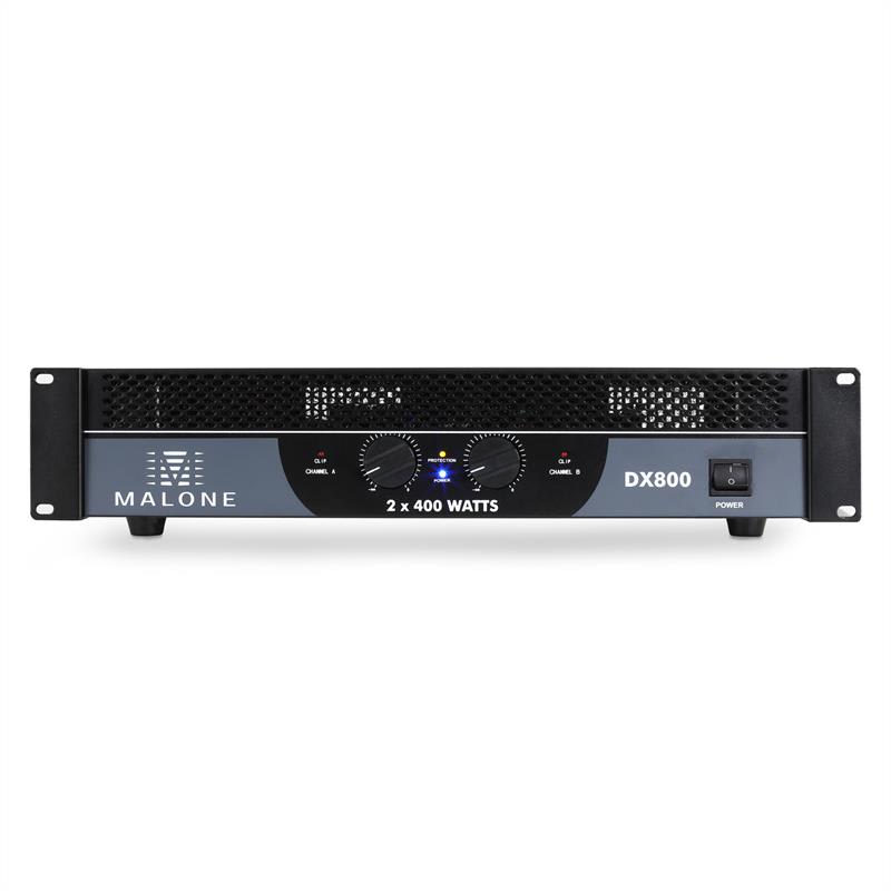 Malone DX800, 800 W, premostiteľný, PA zosilňovač