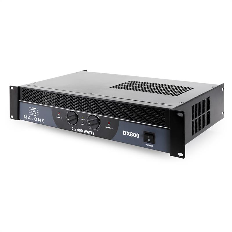 Malone DX800, 800 W, premostiteľný, PA zosilňovač – Obrázok 3