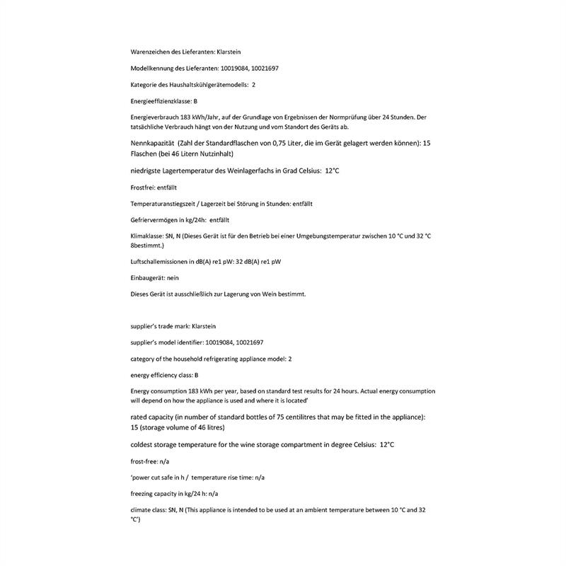 Klarstein Coollocker, 46 litrov, 15 fliaš, mini chladnička, trieda B, červená