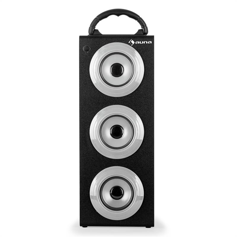 Auna Beachboy XXL, bluetooth reproduktor, strieborný, USB, SD, AUX, FM