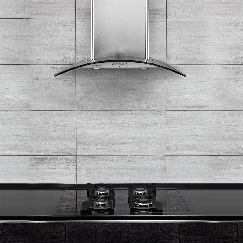 Klarstein GL60WSB komínový digestor, 60 cm, 350 m3/h, nerezová oceľ