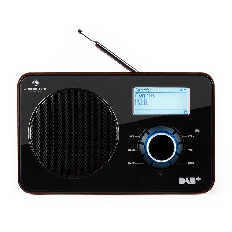 Auna Worldwide internetové rádio, sieťový prehrávač, WLAN/LAN, DAB/DAB+, FM, USB, AUX – Obrázok 2