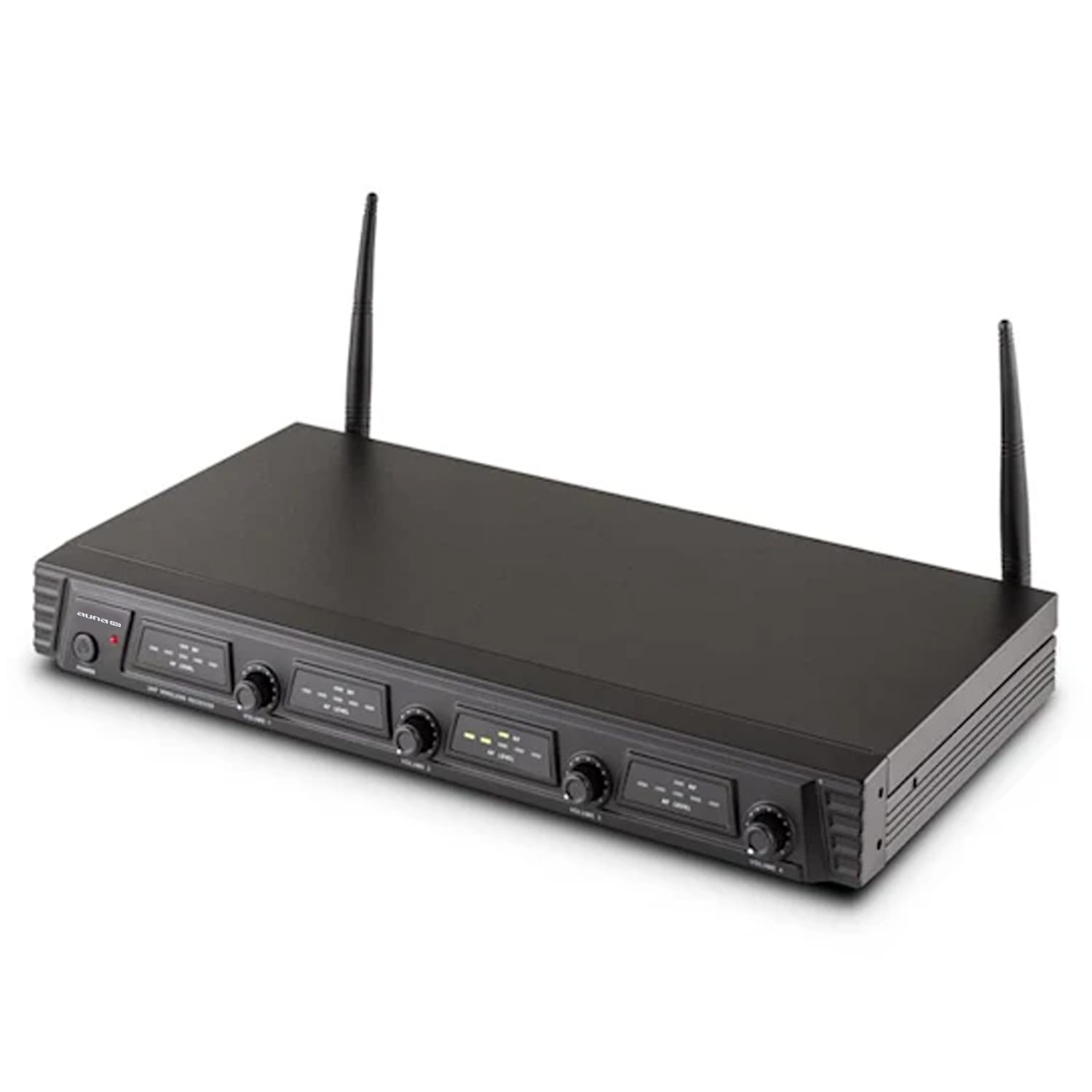 Auna Pro Duett Quartett Fix, V2, 4-kanálový UHF bezdrôtový mikrofónový set, dosah 50 m – Obrázok 4