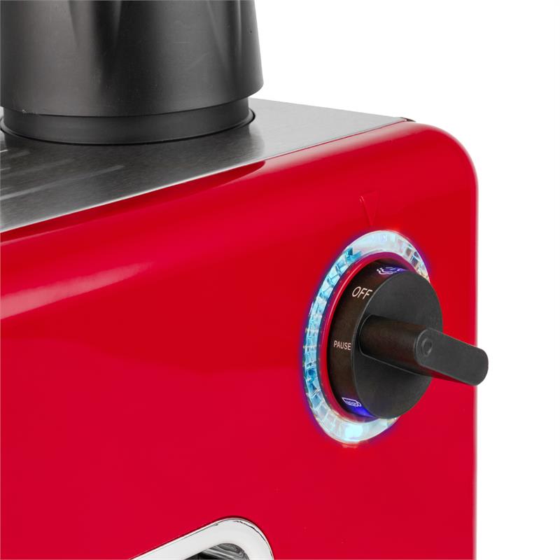 Klarstein Sagrada Rossa, 800 W, 3,5 bar, 4 šálky, stroj na espresso, nerezová oc – Obrázok 3