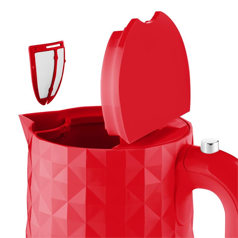 Klarstein Granada Rossa, 2200 W, 1,7 l, rýchlovarná kanvica, červená – Obrázok 4