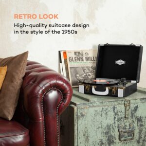 Auna Jerry Lee, retro gramofón, LP, USB, čierno-biely