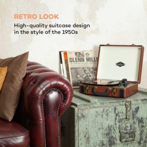 Auna Jerry Lee Retro gramofón LP USB hnedý
