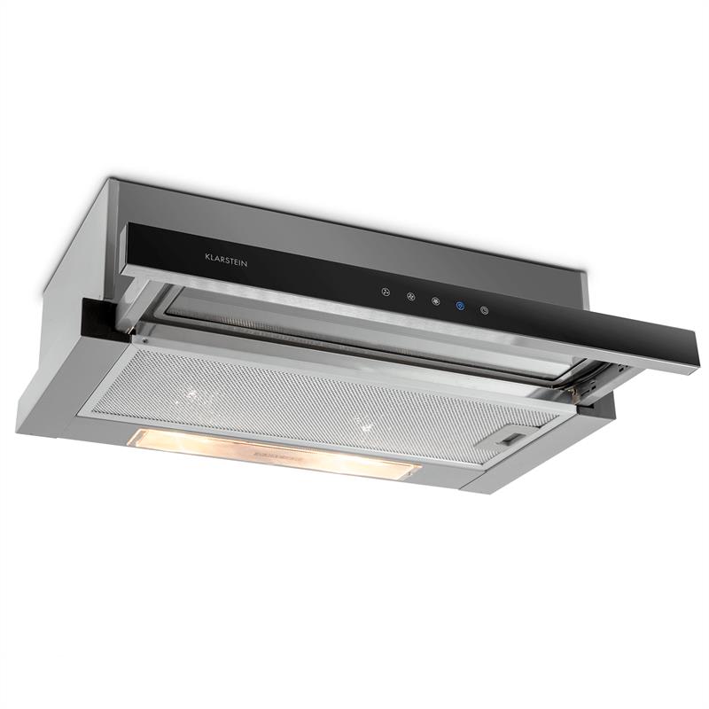 Klarstein Elitessa, 60 cm, komínový odsávač pár, odsávanie, cirkulácia, 330m³/h – Obrázok 2