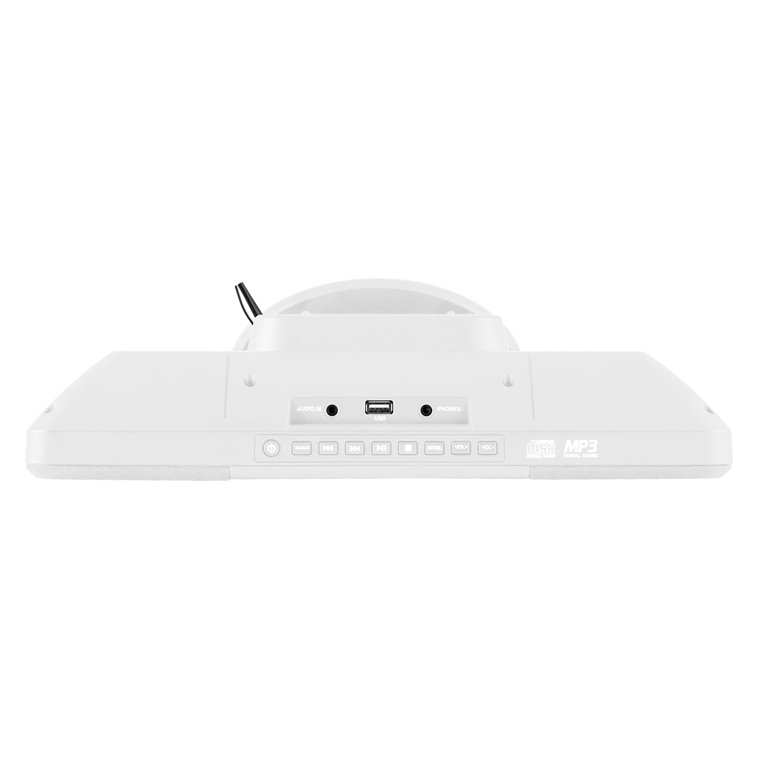 OneConcept V-13 BT, sterosystém s CD MP3 USB bluetooth rádiom, nástenná montáž – Obrázok 2