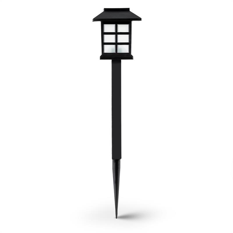 OneConcept Nagano, záhradná lampa, solárne svetlo, súprava 6 kusov, LED, akumulátor, biela, hrot do zeme – Obrázok 2
