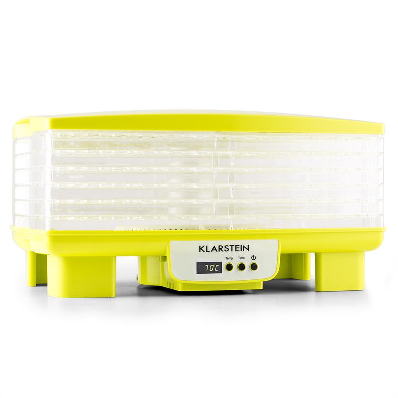 Klarstein Bananarama, sušička ovocia, 550 W, 6 poschodí, zelená