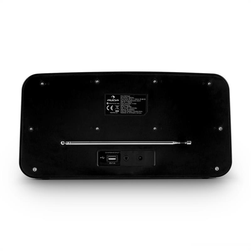 Auna Nizza-BK, DAB+ retro rádio, bluetooth, FM, AUX, 2.1, subwoofer – Obrázok 3
