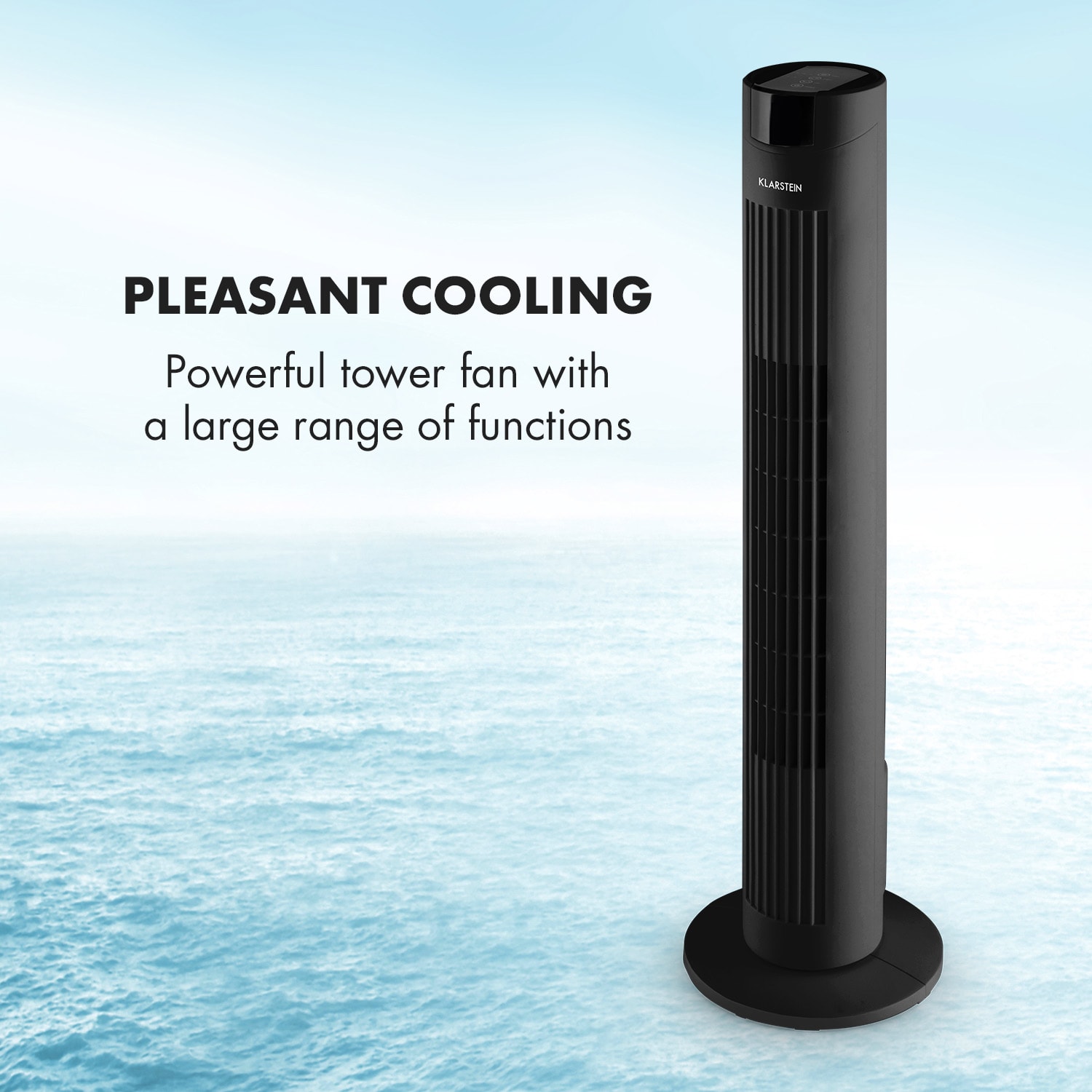 Klarstein Skyscraper 2G, stĺpový ventilátor s dotykovým ovládaním, 40 W, diaľkový ovládač, čierny