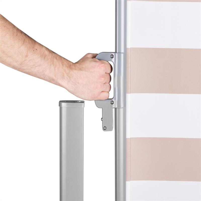 Blumfeldt Bari 316, bočná markíza, bočná roleta, 300 x 160 cm, hliník, krémovo biela – Obrázok 4