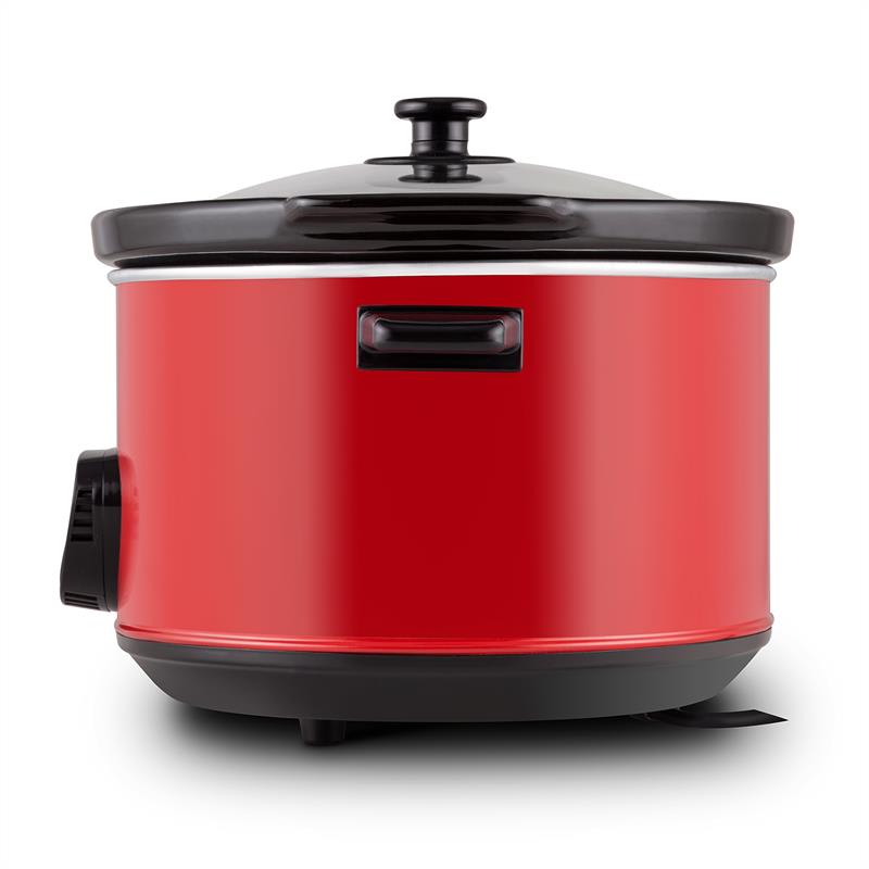 Klarstein Bankett Slow Cooker, červený, 320 W, elektrický hrniec, digitálny, 6,5 – Obrázok 4