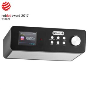 Auna KR-200, čierne, kuchynské rádio, zabudovateľné, 2,4" farebný displej, WiFi, DAB+