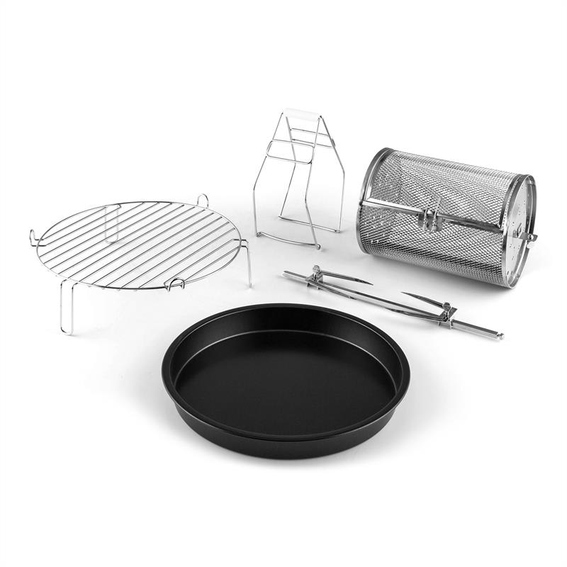 Klarstein VitAir Turbo, teplovzdušná fritéza, 1400 W, 9 l, červeno-čierna – Obrázok 4