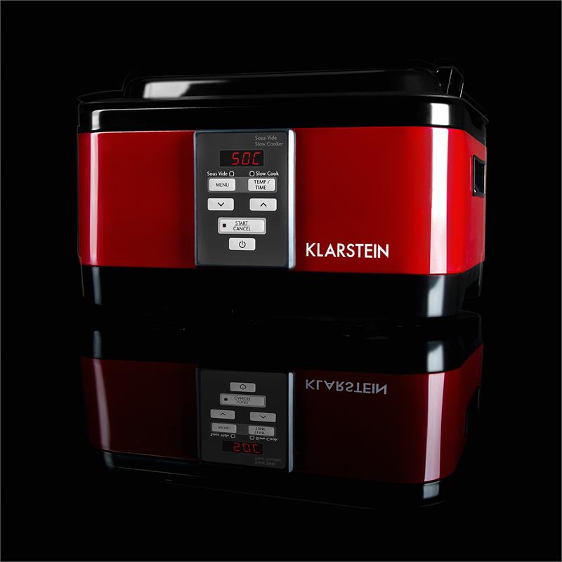 Klarstein Tastemaker Sous-vide Garer, 550 W, 6 l, elektrický hrniec, červený