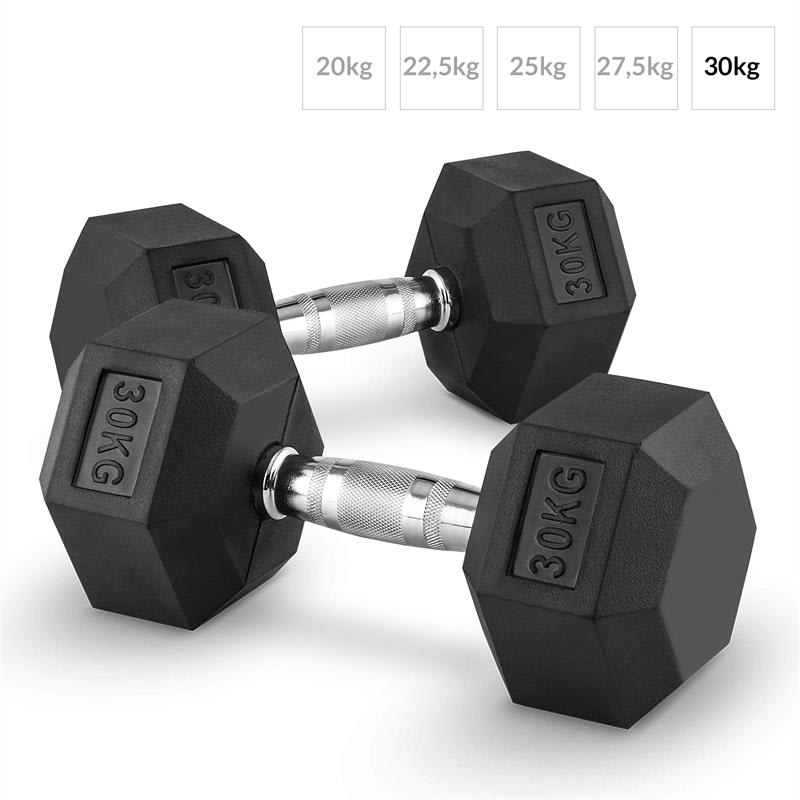 Capital Sports Hexbell 30, 30kg, krátkoručná činka (dumbbell)
