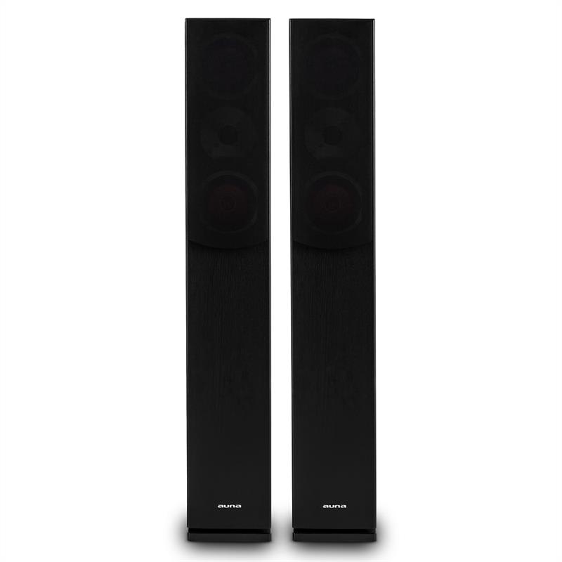 Auna Linie 501 FS BK, 280W, dvojica stojacich vežovitých reproduktorov, pasívne, čierne – Obrázok 2