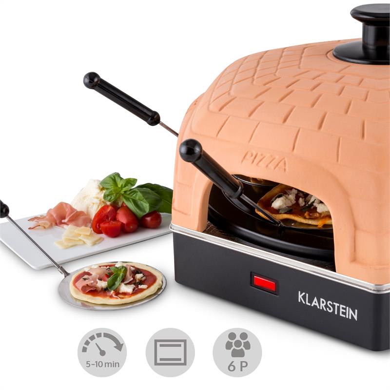 Klarstein Capricciosa, 1200W, rúra na pečenie mini pizze pre 6 osôb, príslušenstvo
