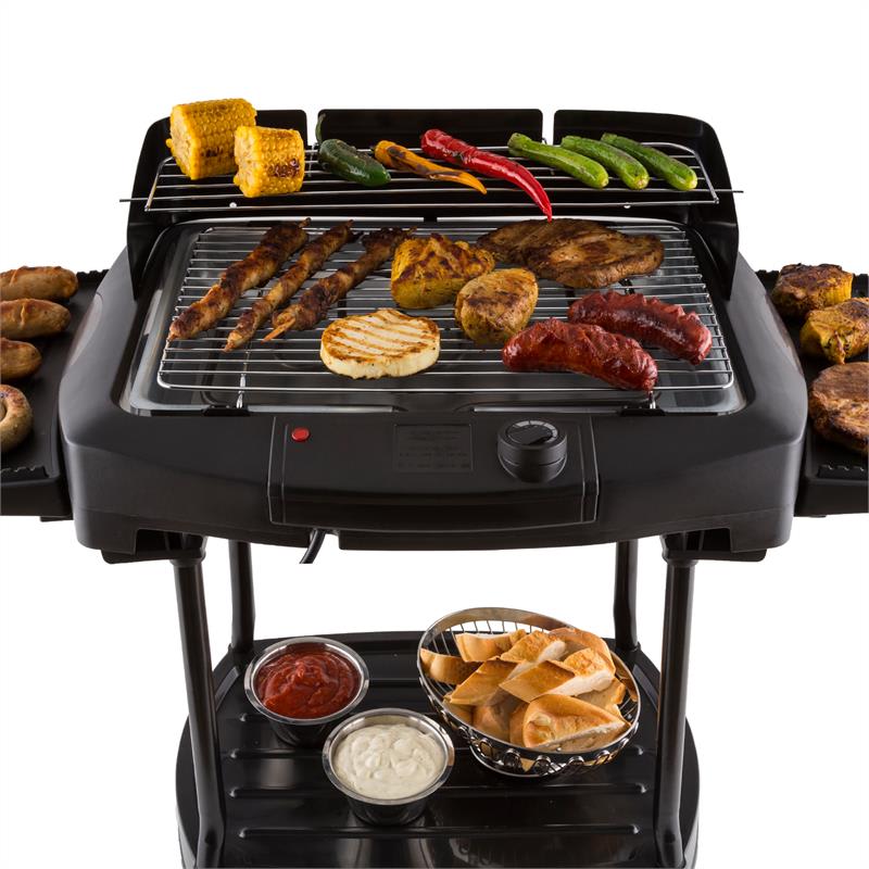 OneConcept Dr. Beef II, 2000W, stolný i stojaci elektrický gril s termostatom