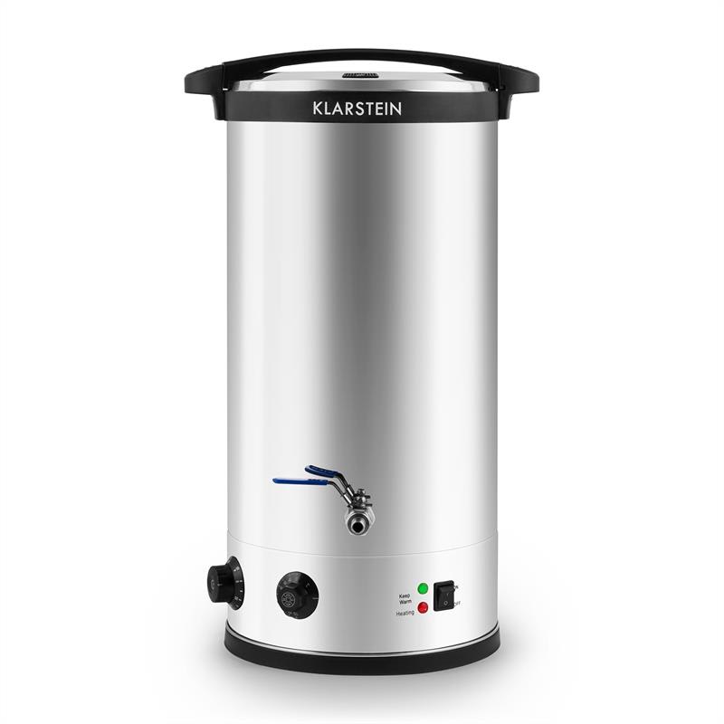 Klarstein Beerfest, sladový kotol, 30 l, 2500 W, zariadenie na varenie piva, nehrdzavejúca oceľ s dvojitou stenou