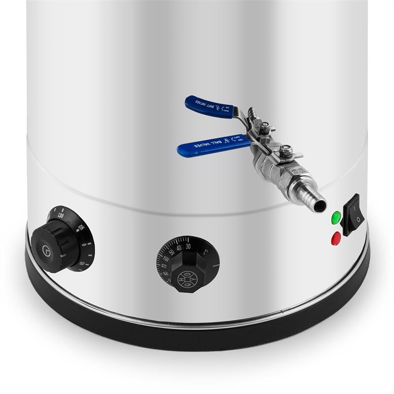 Klarstein Beerfest, sladový kotol, 30 l, 2500 W, zariadenie na varenie piva, nehrdzavejúca oceľ s dvojitou stenou – Obrázok 3